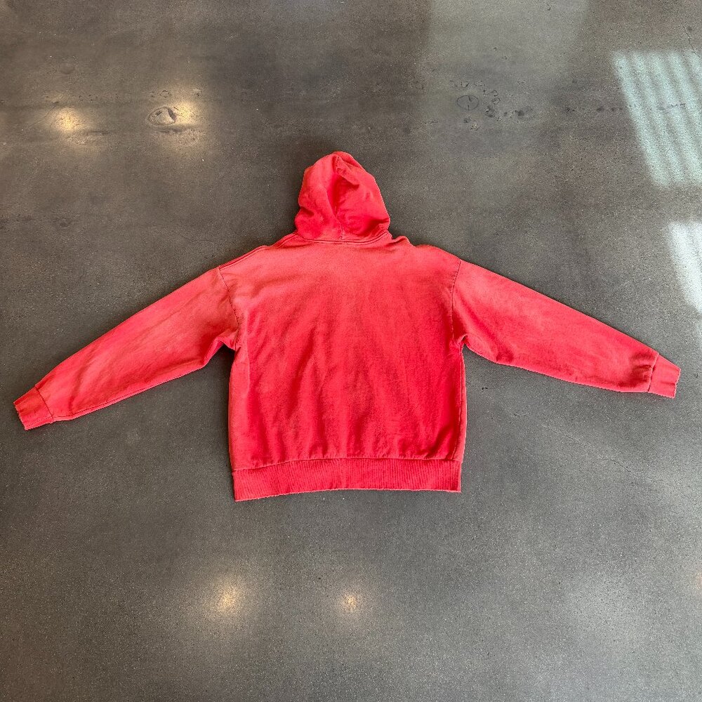 RE/DONE Mens Washed Red hoodie XL - Picture 5 of 7